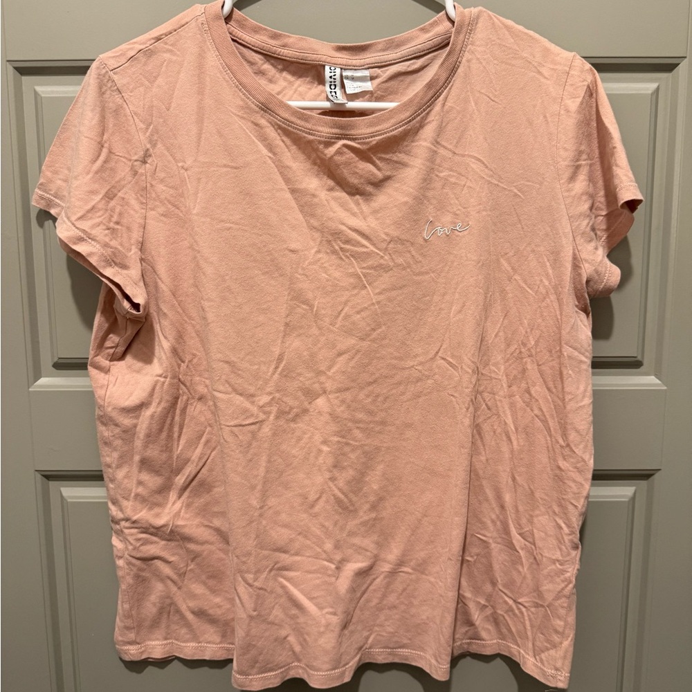 H&M Blush Love Tee - Short Sleeve